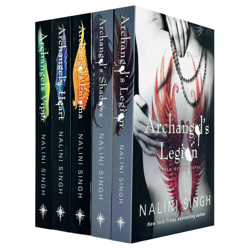 Image of Guild Hunter Series 6-10: 5 Books Collection Set By Nalini Singh (Archangel's Legion, Archangel's Shadows, Archangel's Enigma, Archangel's Heart & Arc