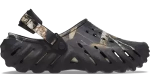 Image of Crocs Realtree Edge Echo Clogs Unisex Black W8/M7