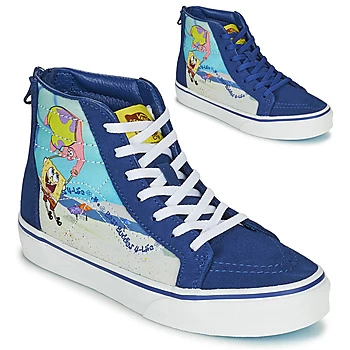 Image of Vans SPONGE BOB boys's Childrens Shoes Trainers in Blue
