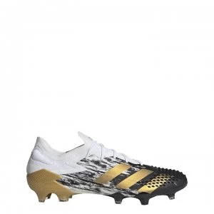 Image of adidas Predator Mutator 20.1 Football Boots Firm Ground - White/MetGold