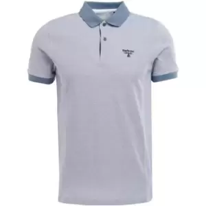 Image of Barbour Beacon Paisley Polo Shirt - Blue