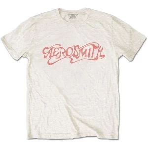 Image of Aerosmith - Classic Logo Unisex Medium T-Shirt - Neutral