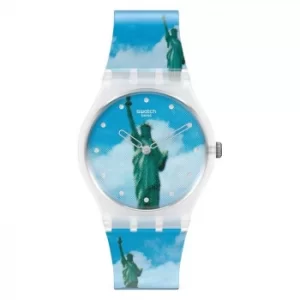 Image of Swatch New York By Tadanori Yokoo Silicone Strap Watch
