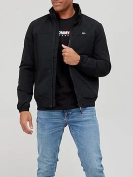 Image of Tommy Jeans Essential Padded Jacket - Black, Size 2XL, Men