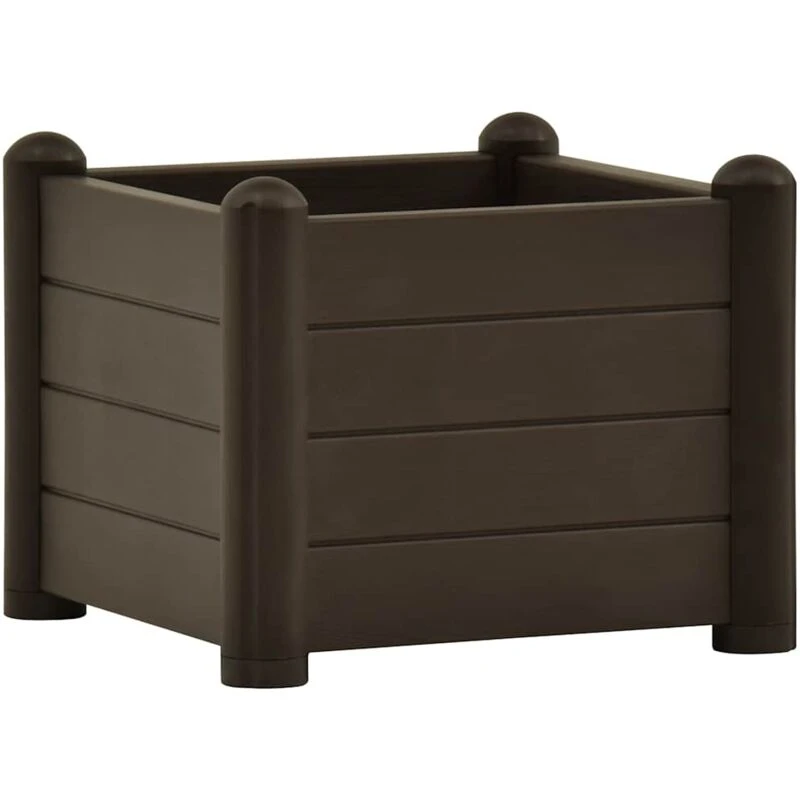 Image of VIDAXL Garden Raised Bed pp Mocha 43x43x35cm Vidaxl 8720286193990