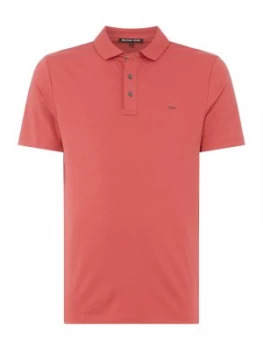 Image of Mens Michael Kors Sleek Polo Coral