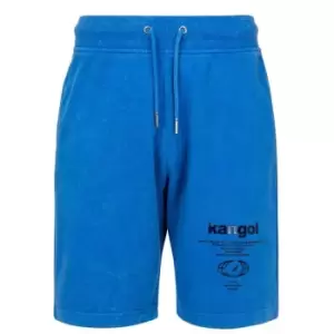 Image of Kangol Washed Shorts Mens - Blue