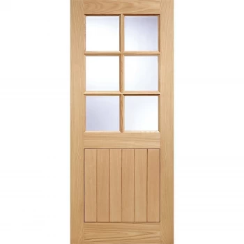 Image of Cottage - 6 Lite Glazed Exterior Door - Oak - 2032 x 813 x 44