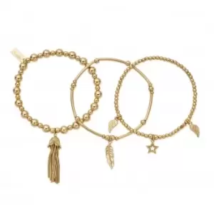 Image of Gold Guidance Stack Of 3 Bracelets GBSTA3G