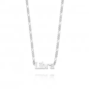 Image of Libra Zodiac Recycled Sterling Silver Necklace ZN07_SLV