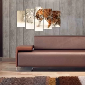 Image of 5MX-26 Multicolor Decorative MDF Painting (5 Pieces)