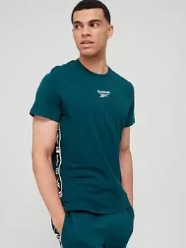 Image of Reebok Ri Logo Tape T-Shirt - Green