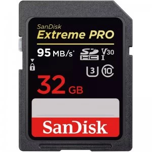 Image of SanDisk Extreme PRO 32GB SDHC Memory Card