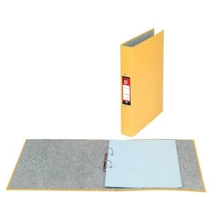 Image of 5 Star Ring Binders 2 O-Ring Size 25mm A4 Yellow Pack 10