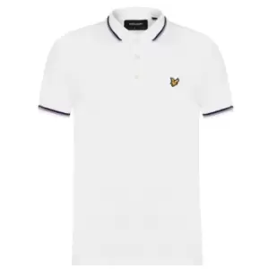 Image of Lyle and Scott Double Tipped Polo Shirt - Blue