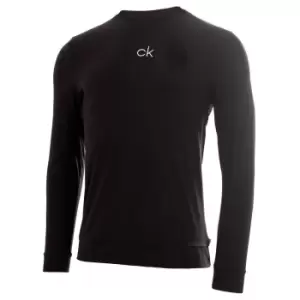 Image of Calvin Klein BASELAYER WITH CK CHEST PRINT - Black - L
