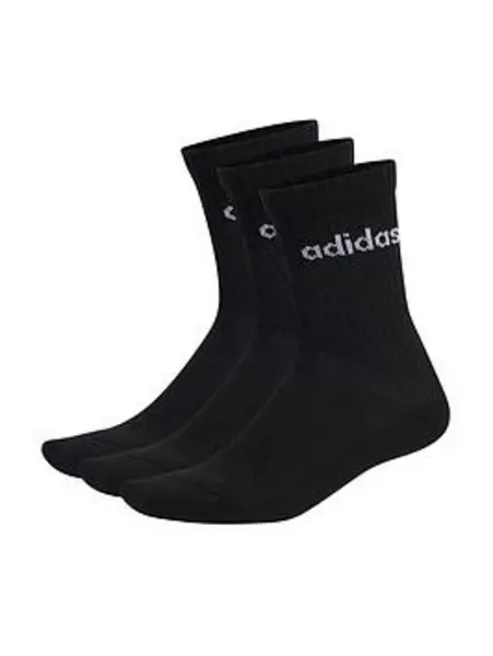 Image of adidas Half-Cushioned Crew 3 Pack Socks - Size 11 - 14