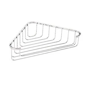 Image of Croydex Rust Free Corner Basket - Chrome 280mm