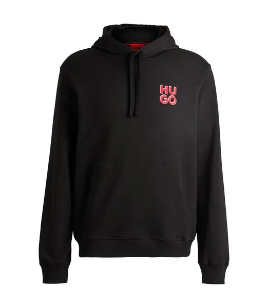 Image of HUGO Dimonihood Pullover Hoodie Black XL