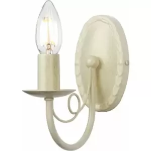 Image of Loops - Wall Light Looped Drapes Ivory Gold Candle Tube Ivory Gold LED E14 60W