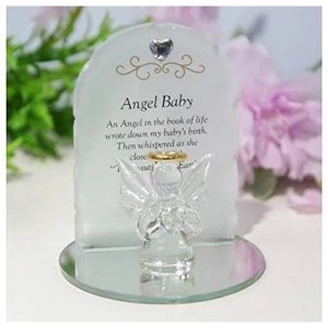 Image of Thoughts Of You Glass Angel Ornament - Angel Baby