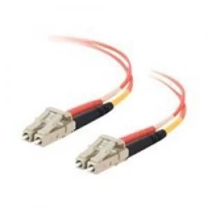 Image of C2G 5m LC/LC LSZH Duplex 50/125 Multimode Fibre Patch Cable - Orange