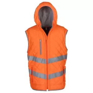 Image of Yoko Unisex Adult Kensington Hi-Vis Vest (XL) (Orange)