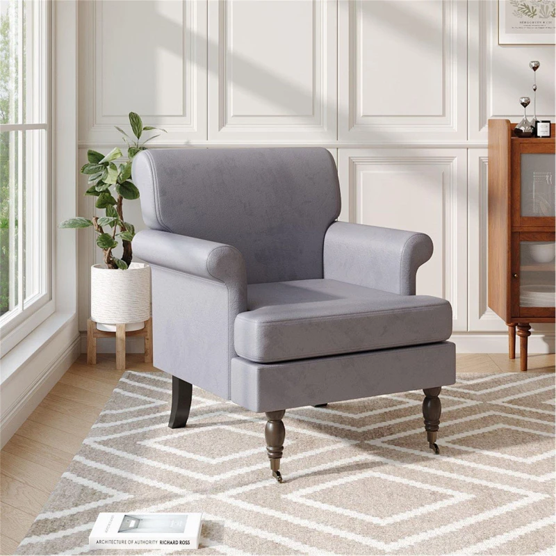 Image of Kabinet UK Contemporary Velvet Armchair Grey unisex One size