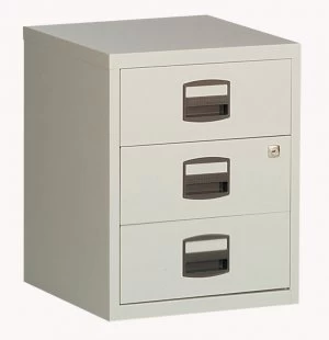 Image of Bisley A4 Mobile Home Filer 3 Drawer Grey