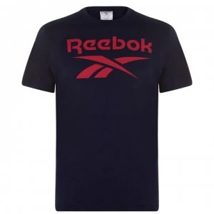 Image of Reebok Boys Elements Graphic T-Shirt - Navy