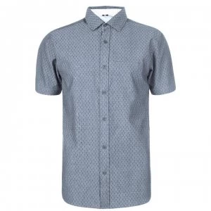 Image of Soviet Short Sleeve Dobby Shirt - Navy