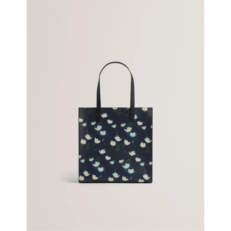 Image of Ted Baker Womens Print Icon Tote Bag Navy female One Size