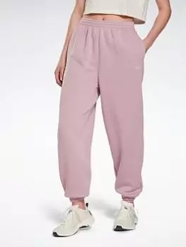 Image of Reebok Studio Knit Joggers, Grey, Size S, Women