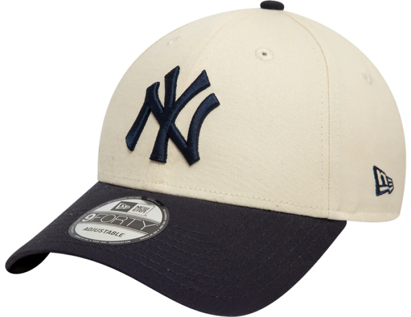 Image of New Era Ny Yankees 9forty Curved Cap Beige OSFM