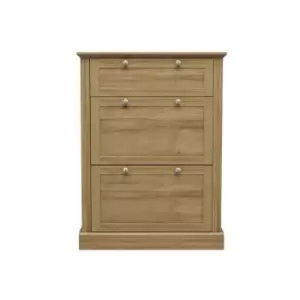 Image of Devon Shoe Cabinet Oak