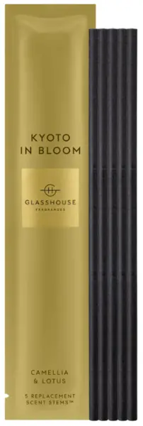Image of Glasshouse Replacement Scent Stems - Kyoto In Bloom (Camellia & Lotus)