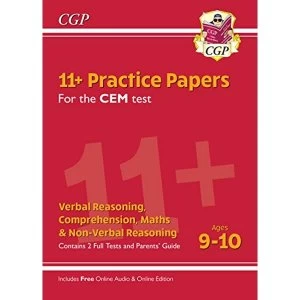 Image of New 11+ CEM Practice Papers - Ages 9-10 (with Parents' Guide & Online Edition) Paperback / softback 2019