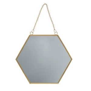 Image of Sass & Belle Touch Of Gold Hexagon Mirror