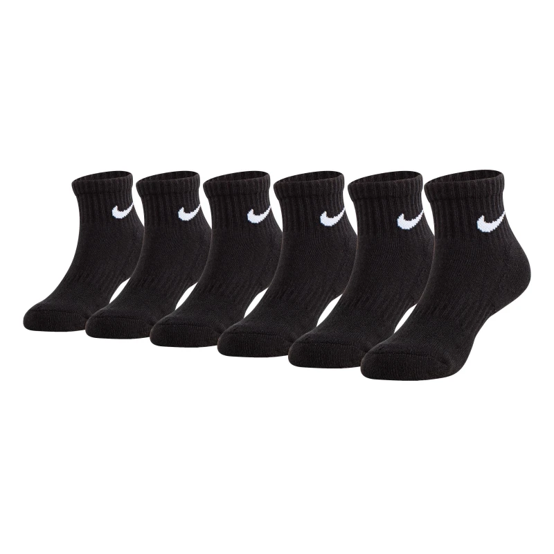 Image of Nike 6-Pack Quarter Socks Infants - Black C3 - C7