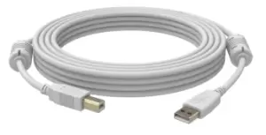 Image of Vision USB 2.0, 1m USB cable USB A USB B White