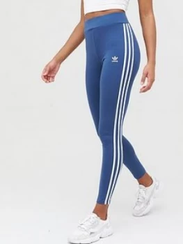 Image of Adidas Originals 3 Stripe Leggings - Navy