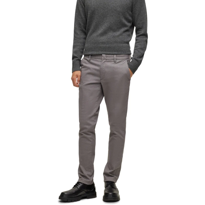 Image of Boss Mens Kaito1 Tailored Trousers Grey male 40W R
