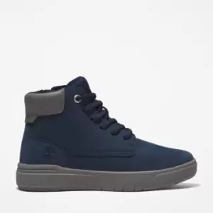 Image of Timberland Seneca Bay High-top Trainer For Youth In Navy Dark Blue Kids, Size 2.5