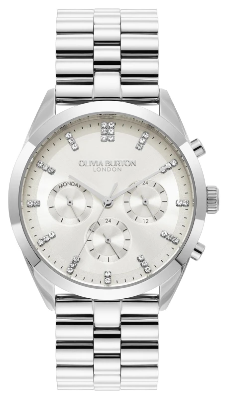 Image of Olivia Burton 24000188 City Classics Ivory Dial / Stainless Watch