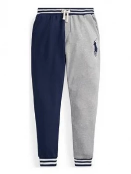 Image of Ralph Lauren Boys Colourblock Big Pony Jogger - Navy