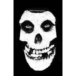 Image of Misfits - White Skull Standard Patch