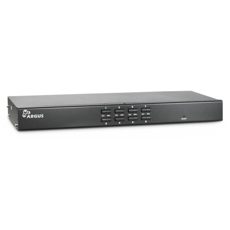 Image of Inter-Tech KVM AS-9108DU KVM switch Rack mounting Black