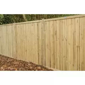Image of Forest Garden Pressure Treated Acoustic Fence Panel - 1830 x 1800mm - 6 x 6ft - Pack of 4