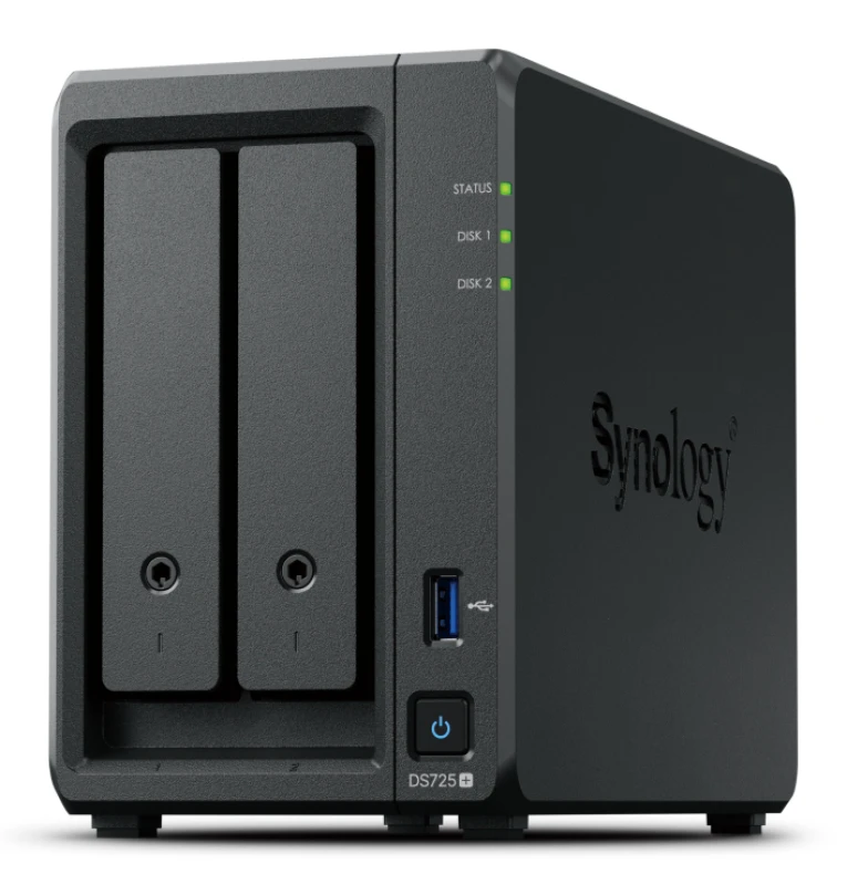 Image of Synology DiskStation DS725+ NAS Ryzen Embedded R1600 4GB DDR4 Black