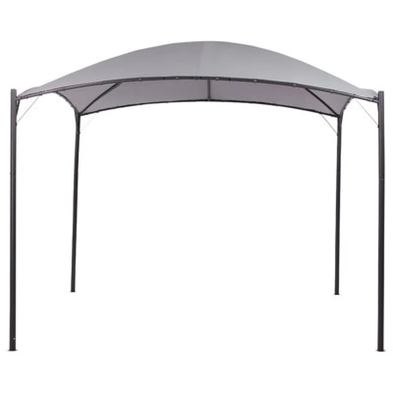 Image of Beliani Gazebo Vomero Metal 305cm 305cm Grey